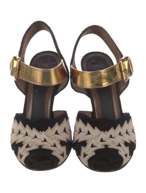 Marni Suede Slingback Sandals