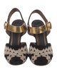 Marni Suede Slingback Sandals