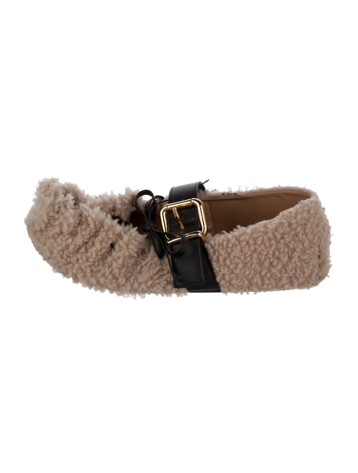 Marni Faux Fur Moccasins