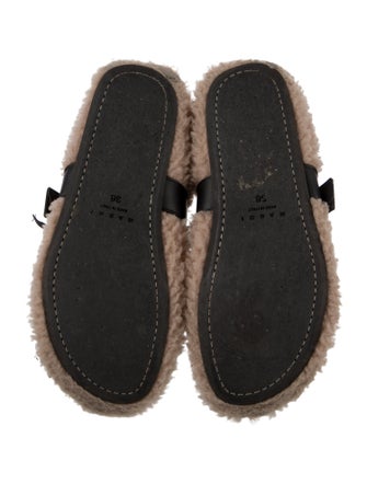 Marni Faux Fur Moccasins