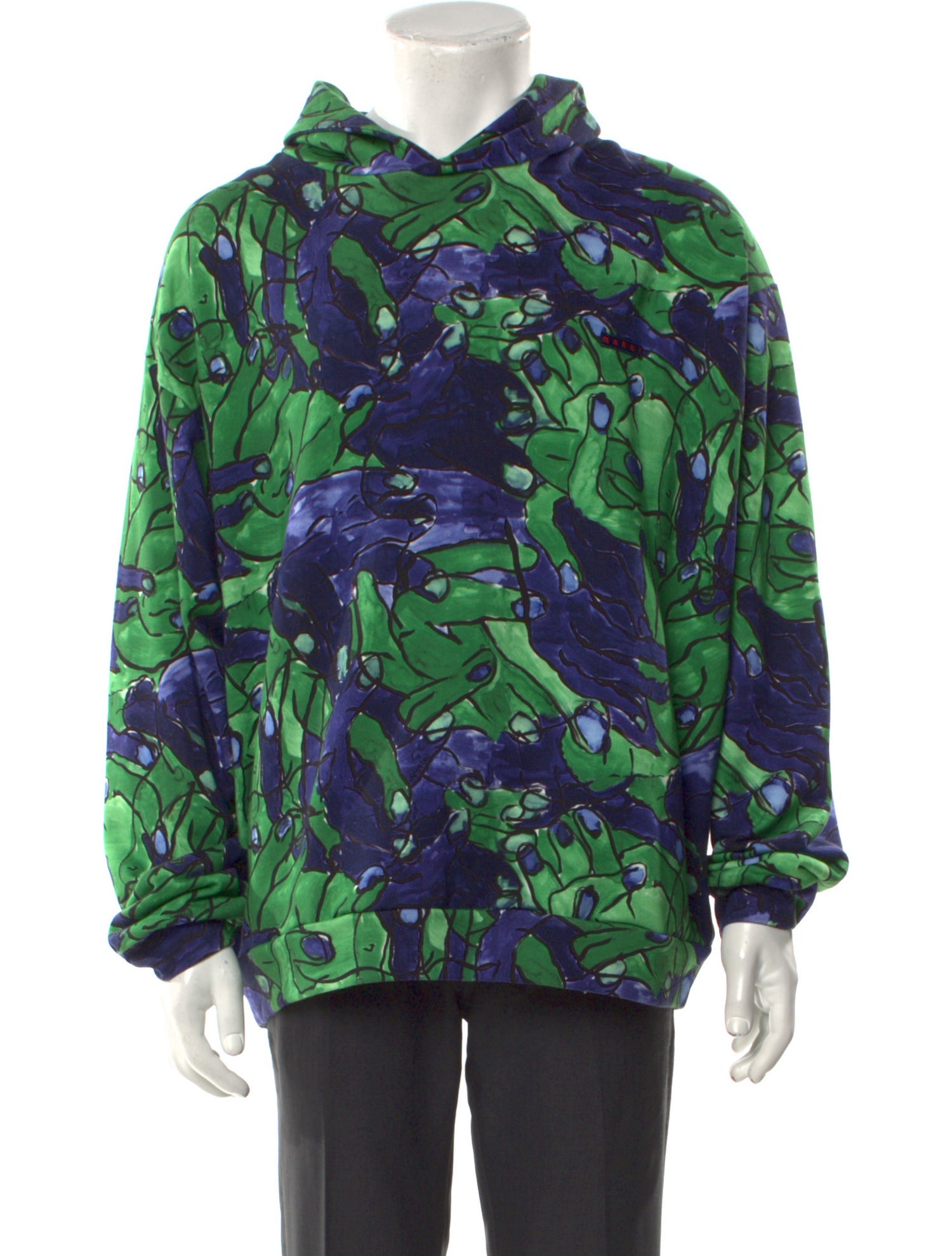 Marni Printed Crew Neck Hoodie w/ Tags
