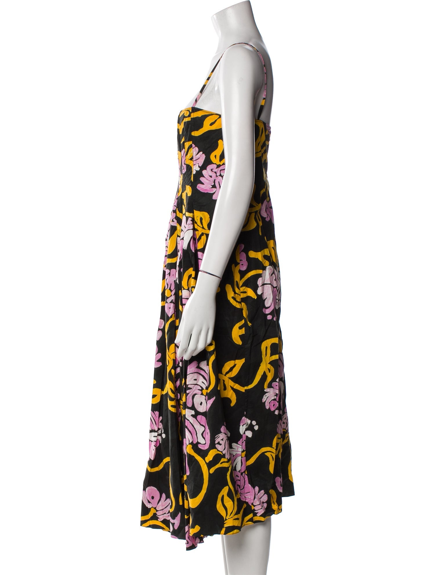 Marni Floral Print Long Dress