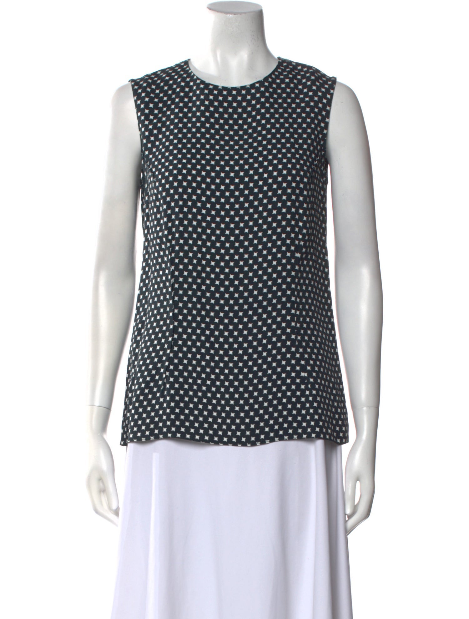 Marni Printed Crew Neck Blouse