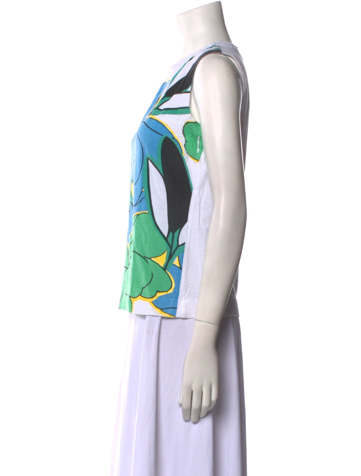 Marni Printed Crew Neck Blouse