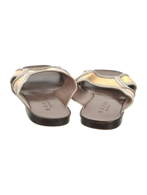 Marni Leather Colorblock Pattern Slides
