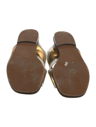 Marni Leather Colorblock Pattern Slides