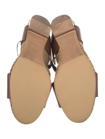 Marni Embossed Leather Animal Print Ballet Flats