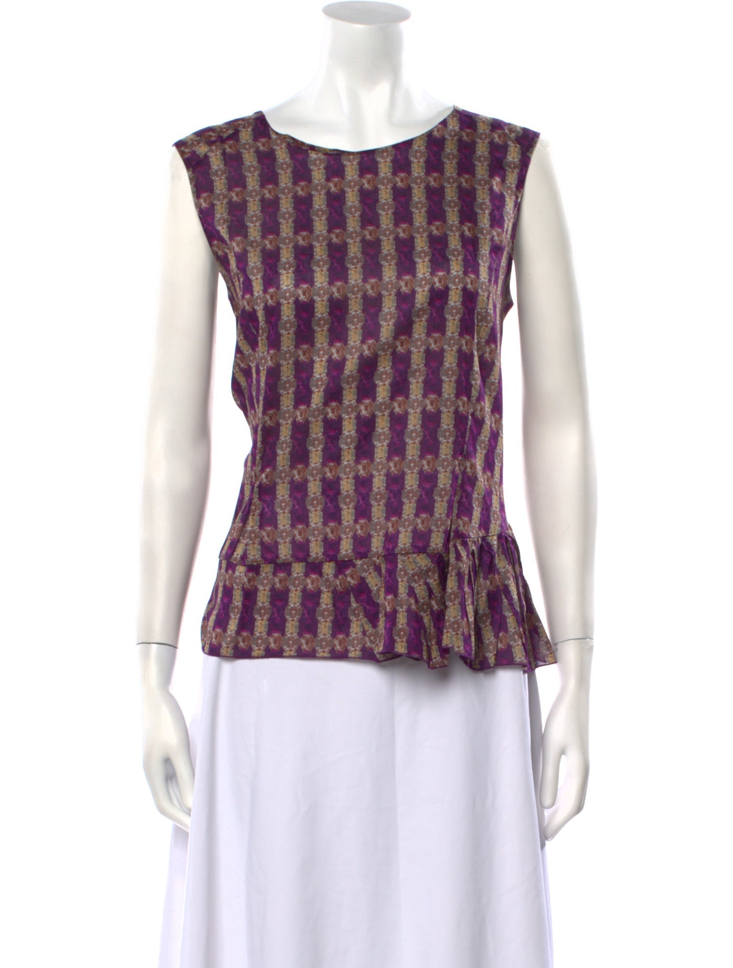 Marni Printed Crew Neck Top