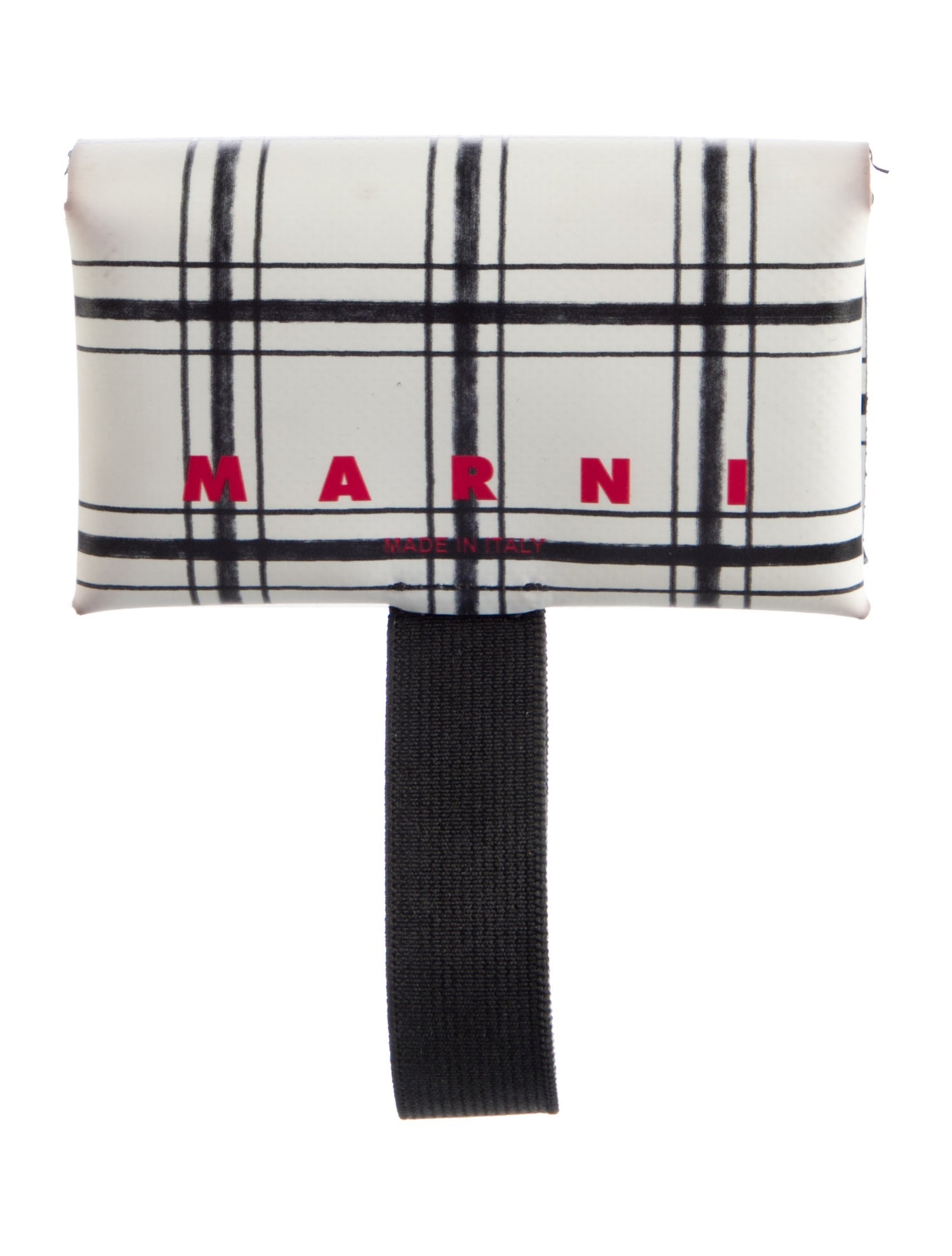 Marni Rubber Plaid Print Continental Wallet