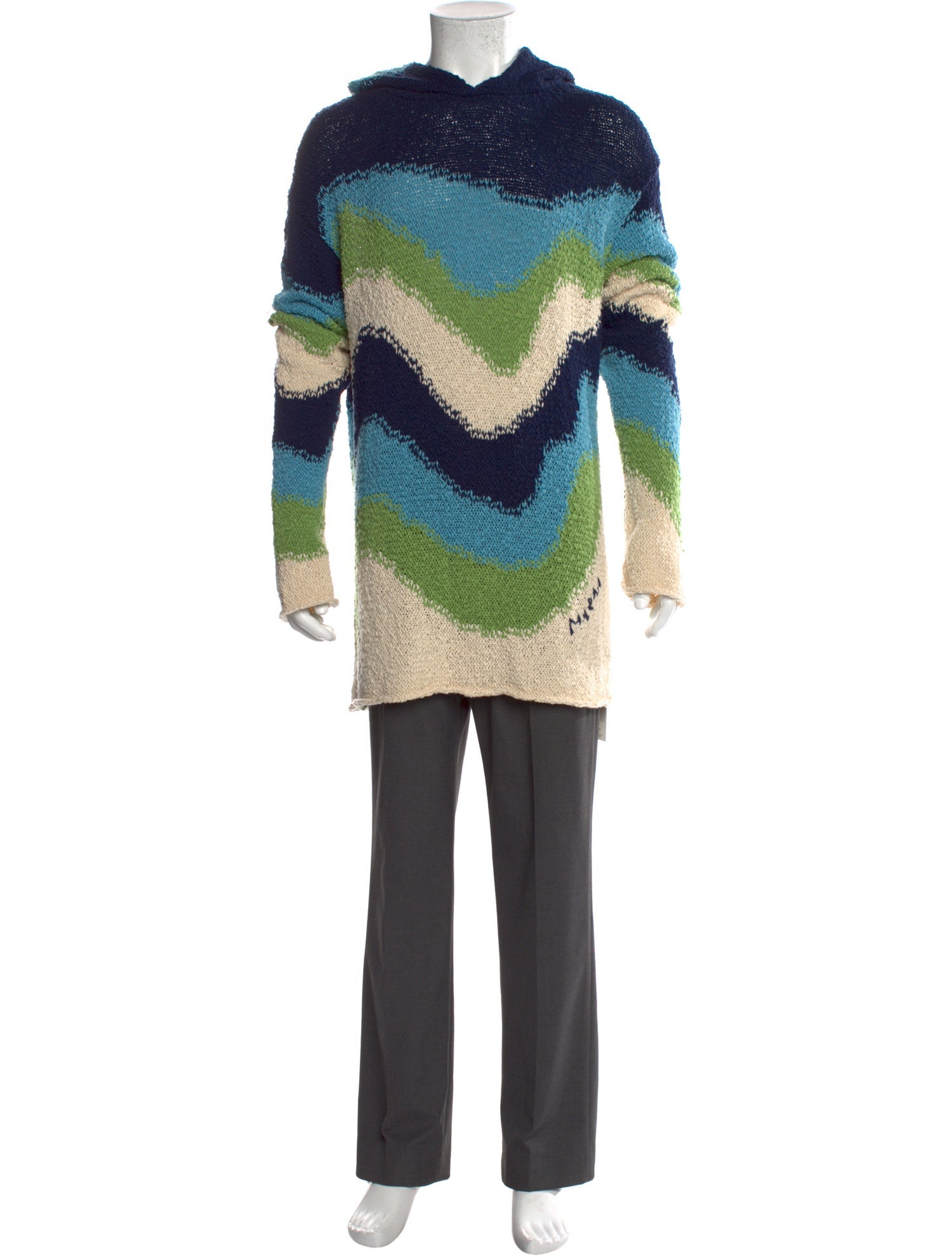 Marni Printed Crew Neck Hoodie