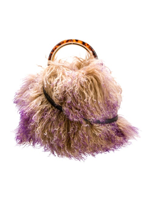 Marni Shearling Top Handle Bag