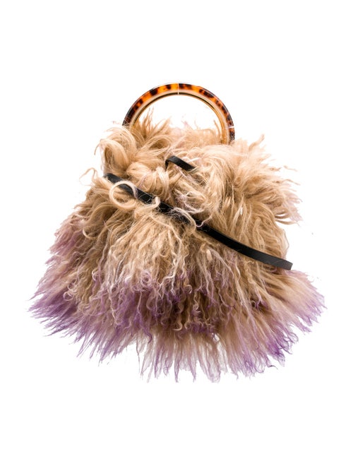 Marni Shearling Top Handle Bag