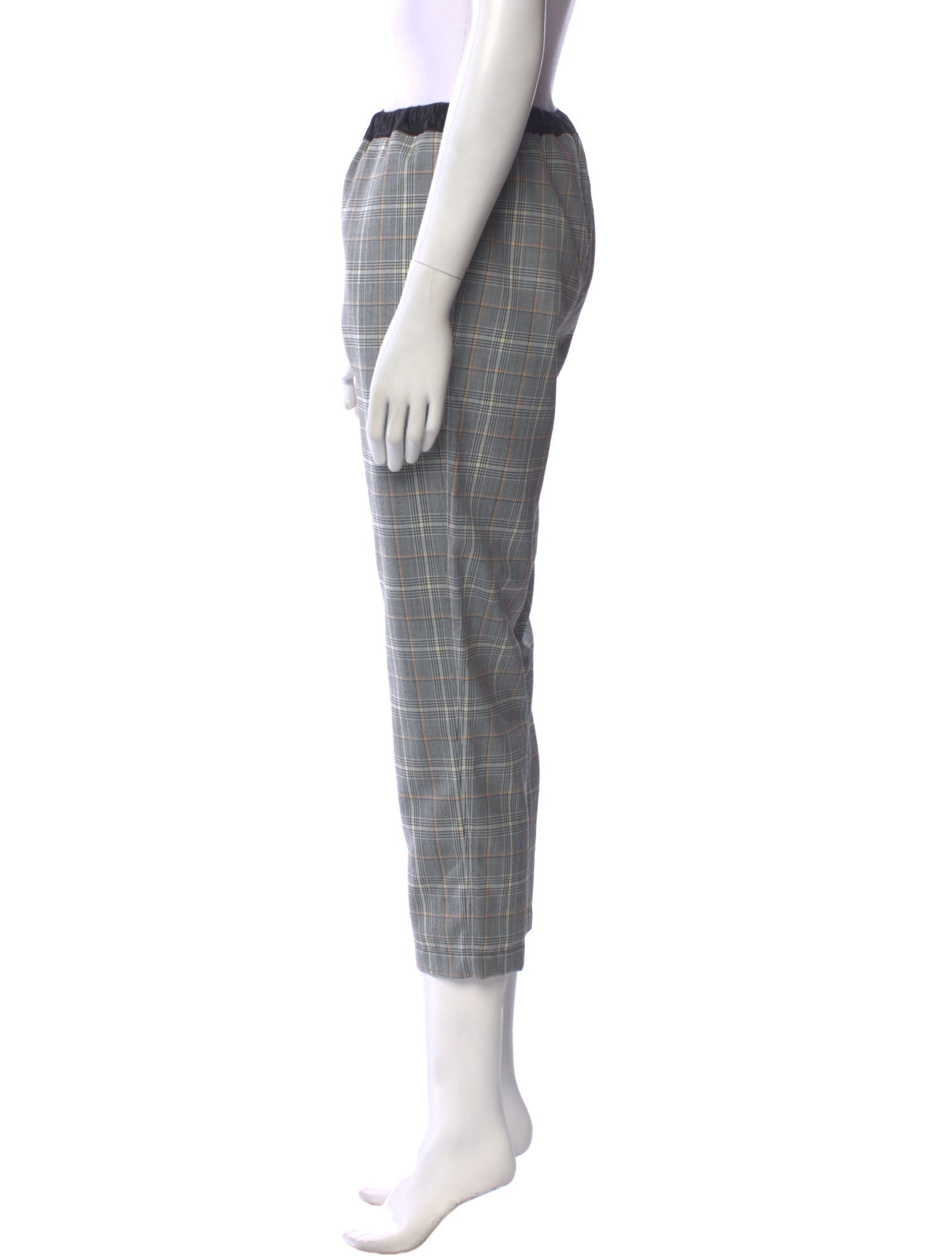 Marni Plaid Print Straight Leg Pants