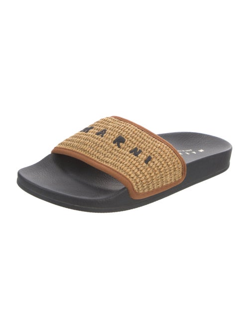Marni Raffia Slides