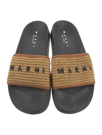 Marni Raffia Slides