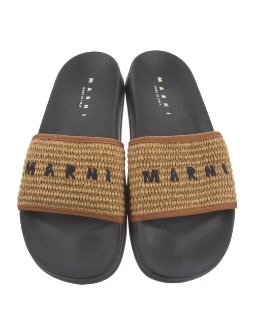 Marni Raffia Slides