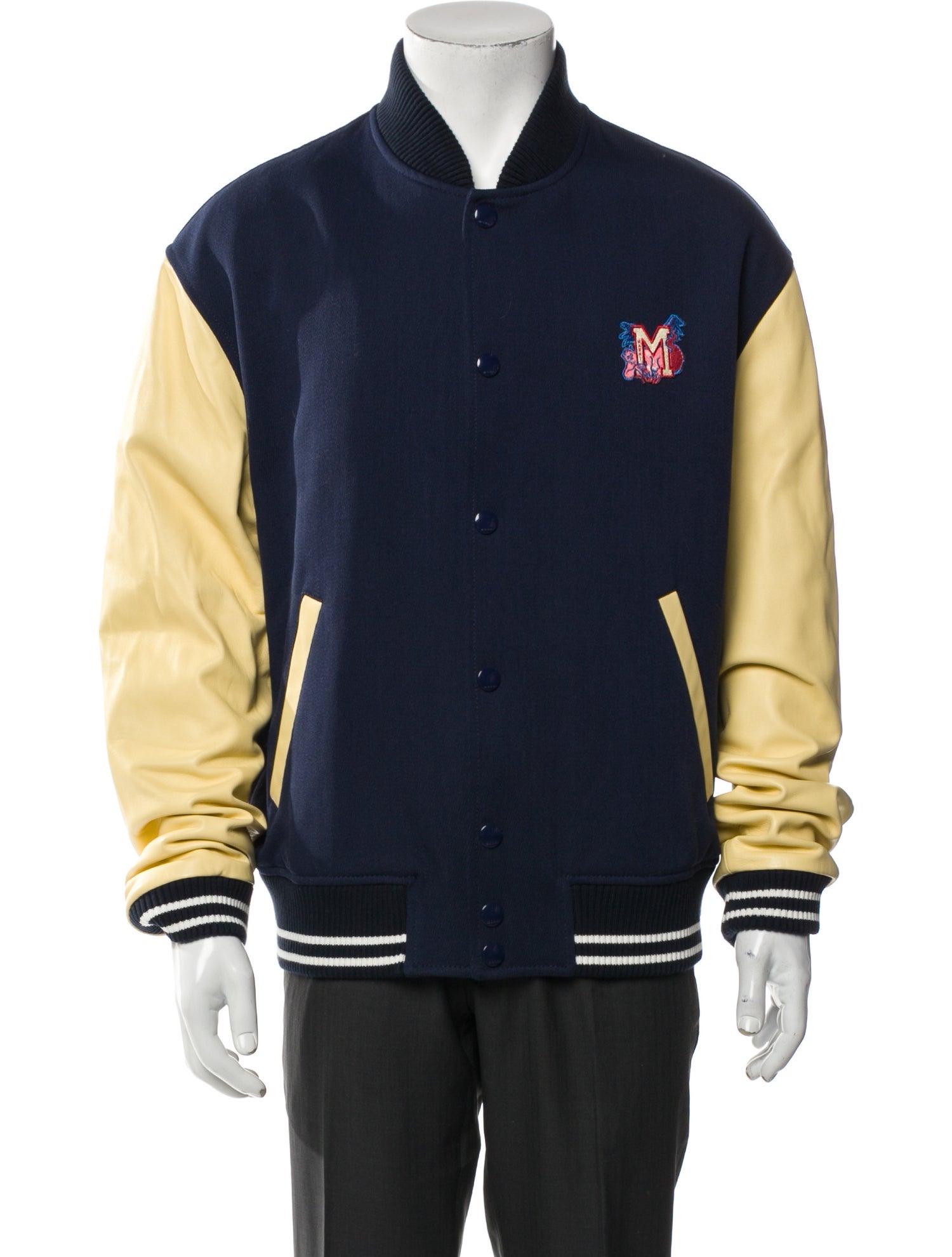 Marni Colorblock Pattern Varsity Jacket w/ Tags