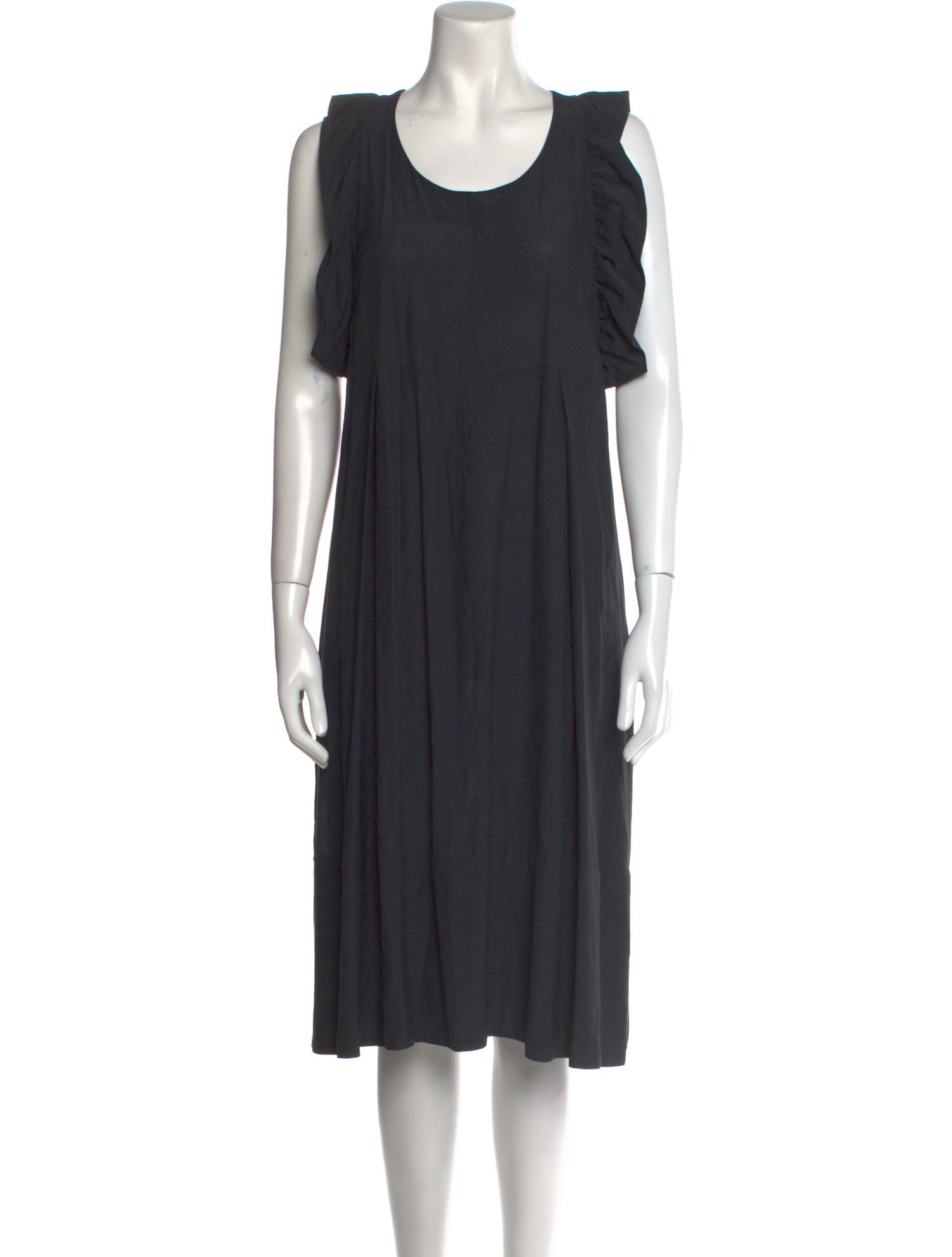 Marni Scoop Neck Midi Length Dress