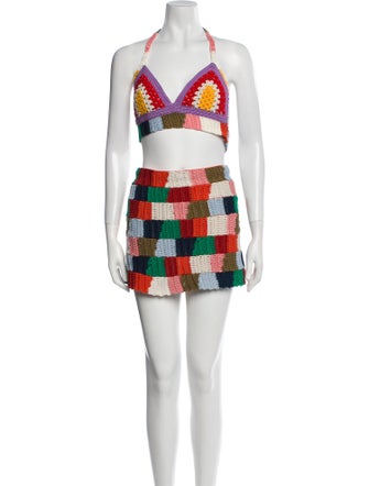 Marni Lace Pattern Skirt Set