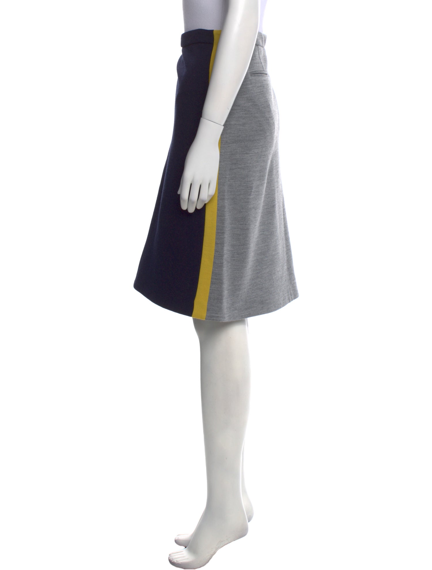 Marni Raw-Edge Trim Knee-Length Skirt