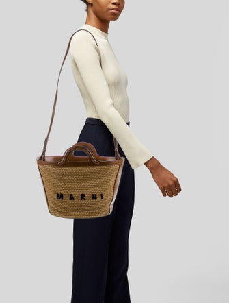 Marni Raffia Shoulder Bag