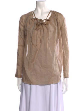 Marni Tie Neck Long Sleeve Blouse