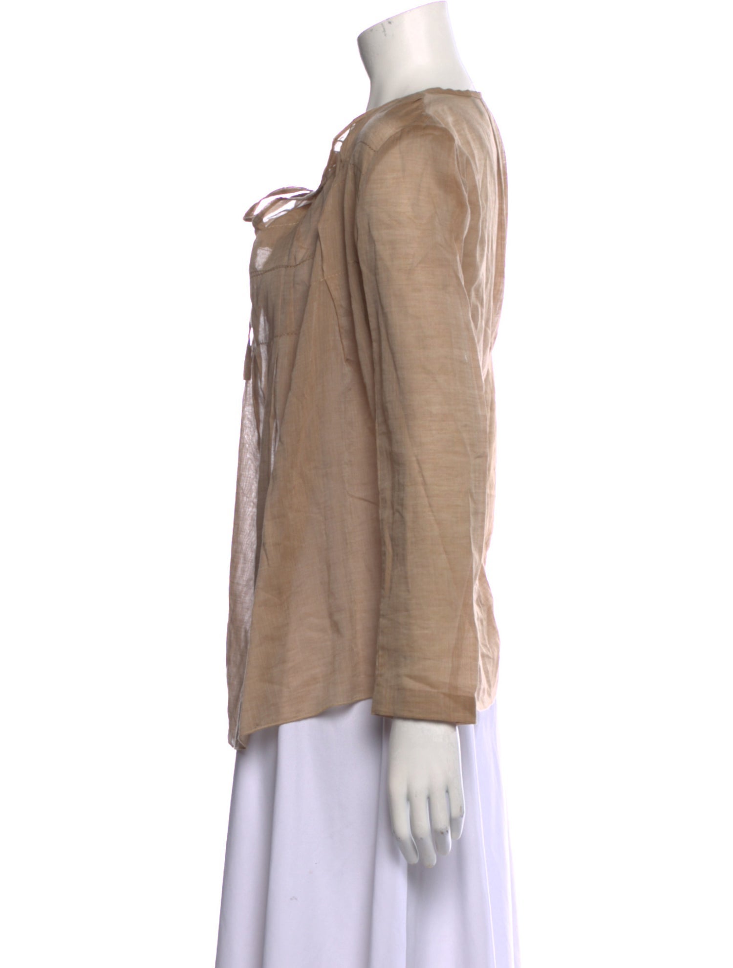 Marni Tie Neck Long Sleeve Blouse