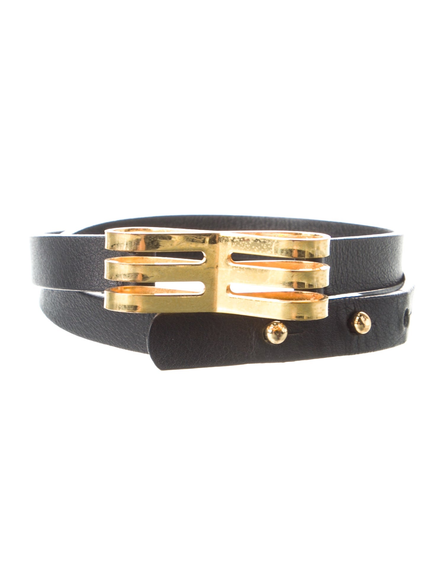 Marni Skinny Leather Waist Belt