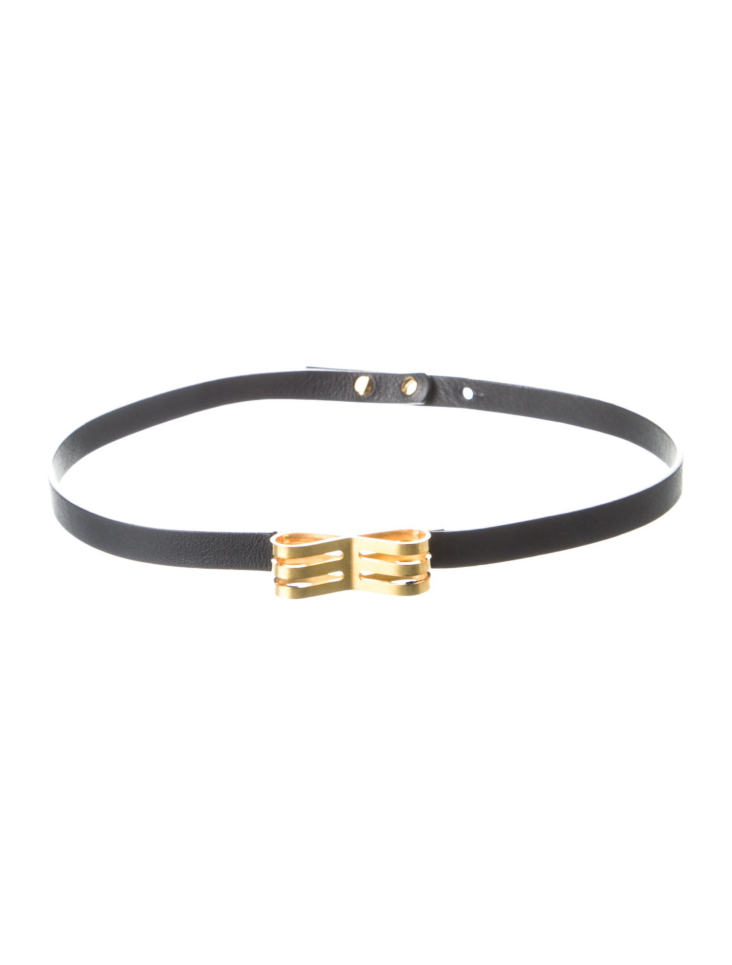 Marni Skinny Leather Waist Belt