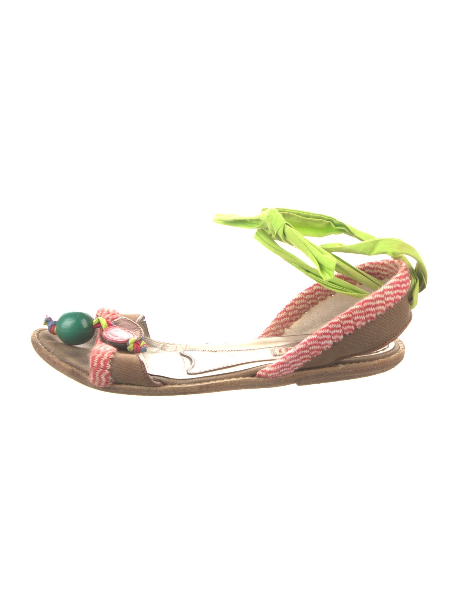 Marni Canvas Colorblock Pattern Espadrilles