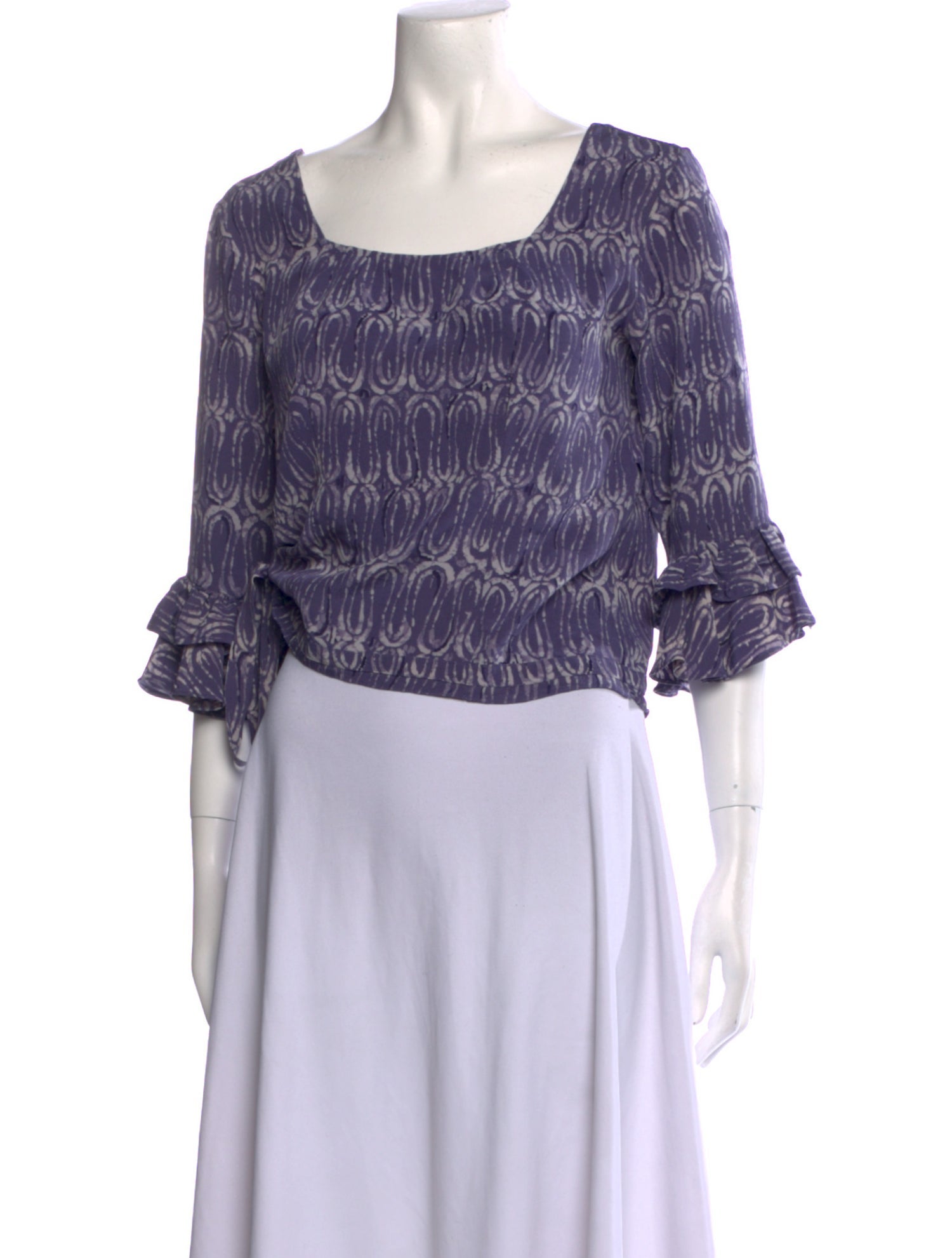 Marni Silk Printed Crop Top