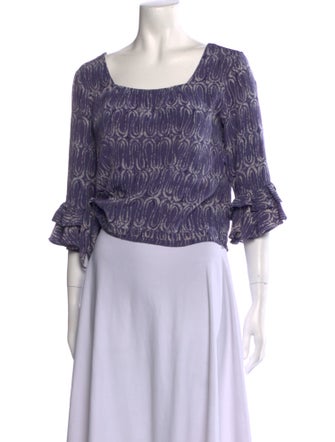 Marni Silk Printed Crop Top