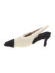 Marni Shearling Colorblock Pattern Slingback Pumps