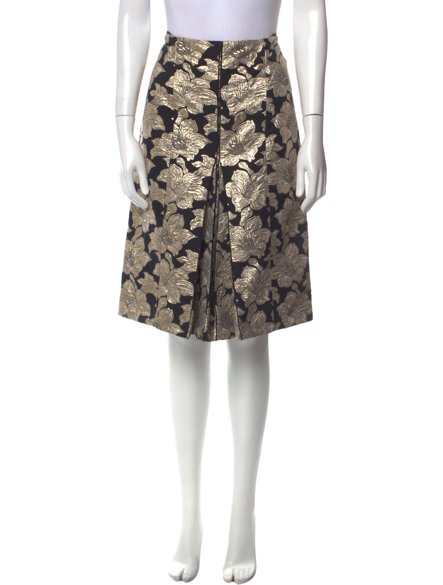 Lanvin Sequin Embellishments Knee-Length Skirt - Black
