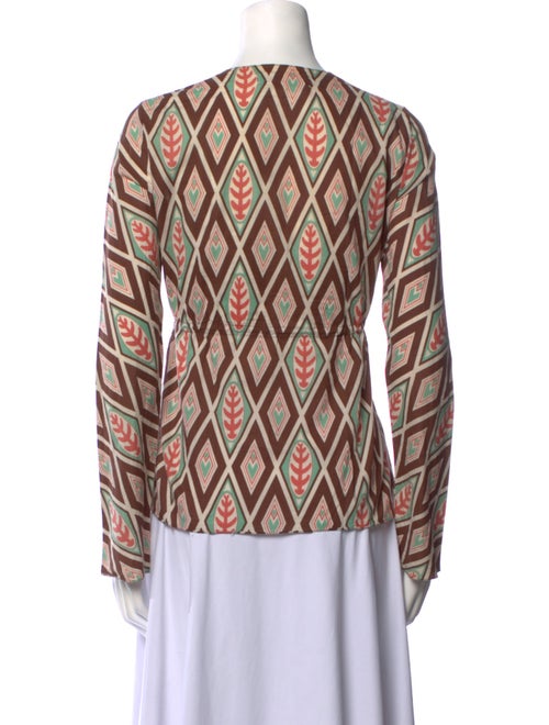 Marni Printed V-Neck Blouse