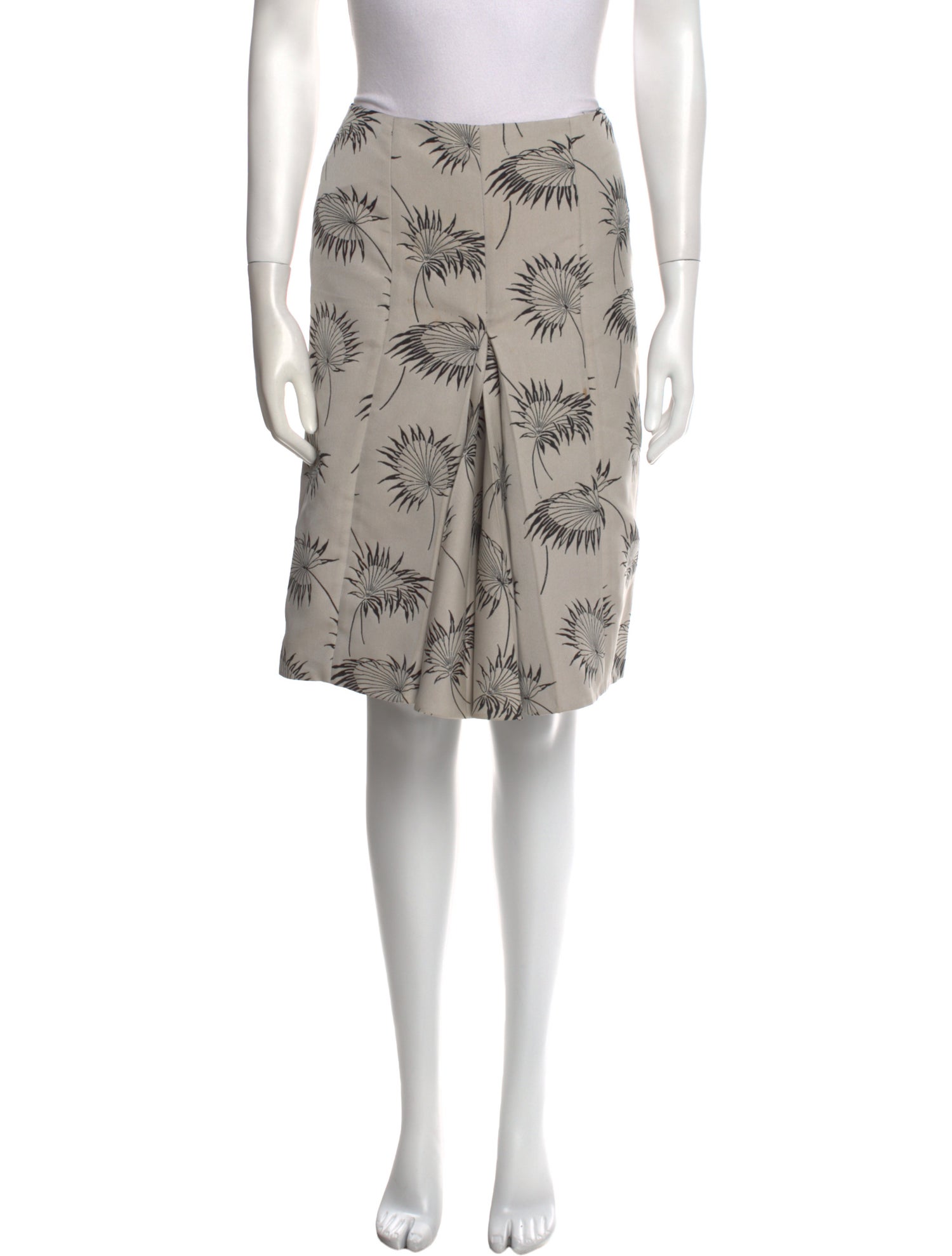 Marni Floral Print Knee-Length Skirt