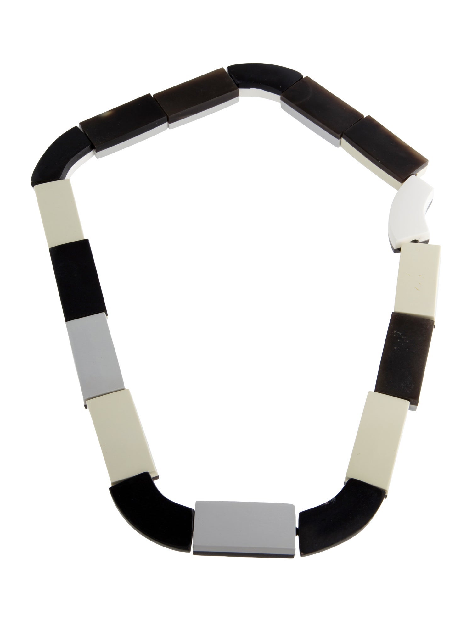 Marni Horn & Resin Stretch Collar Necklace