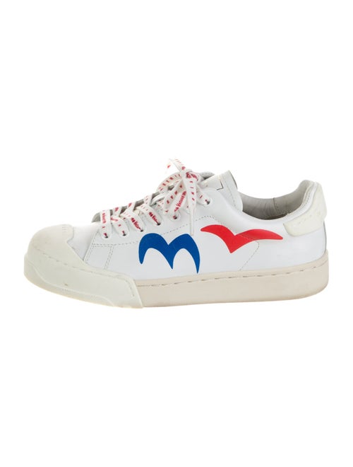 Marni Leather Colorblock Pattern Sneakers