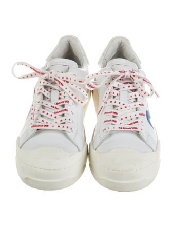 Marni Leather Colorblock Pattern Sneakers