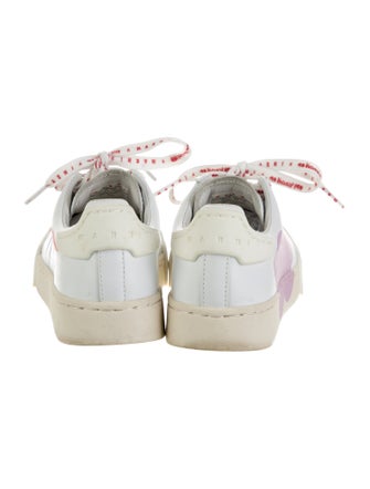 Marni Leather Colorblock Pattern Sneakers
