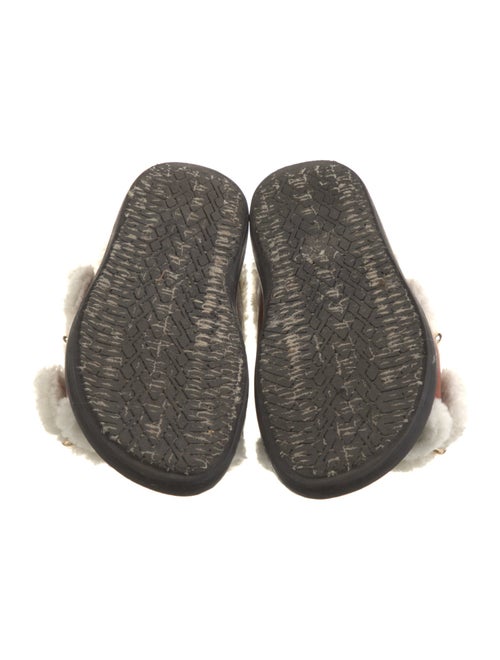 Marni Leather Fur Trim Slides