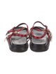 Marni Satin Colorblock Pattern Slingback Sandals