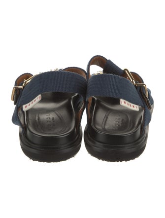 Marni Crystal Embellishments Slingback Sandals