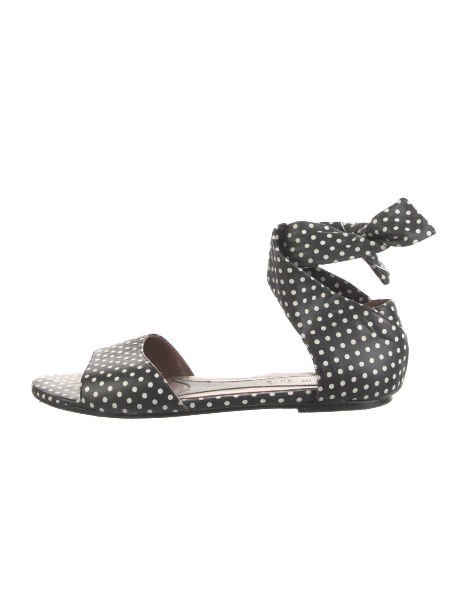 Marni Leather Printed Sandals