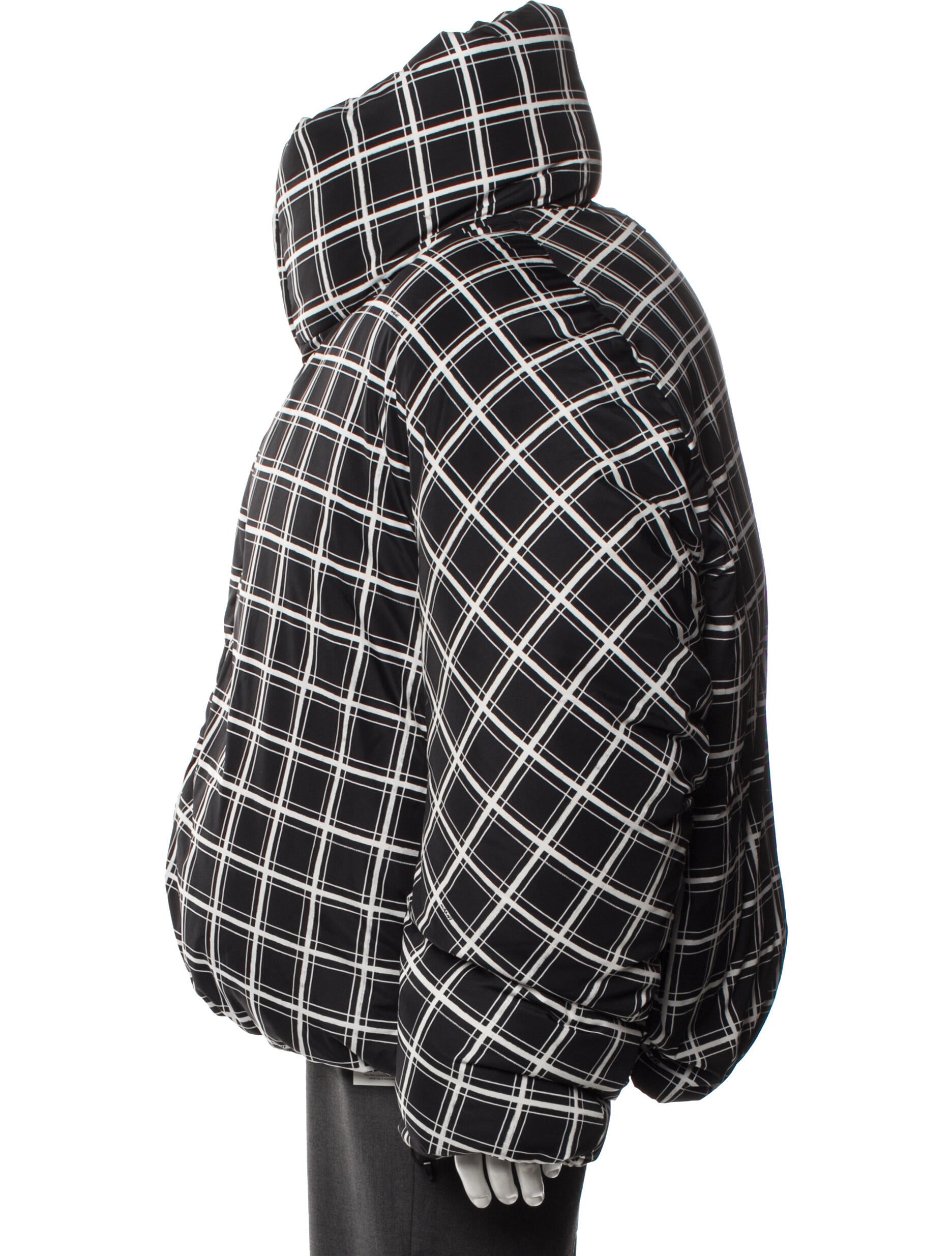 Marni Plaid Print Parka