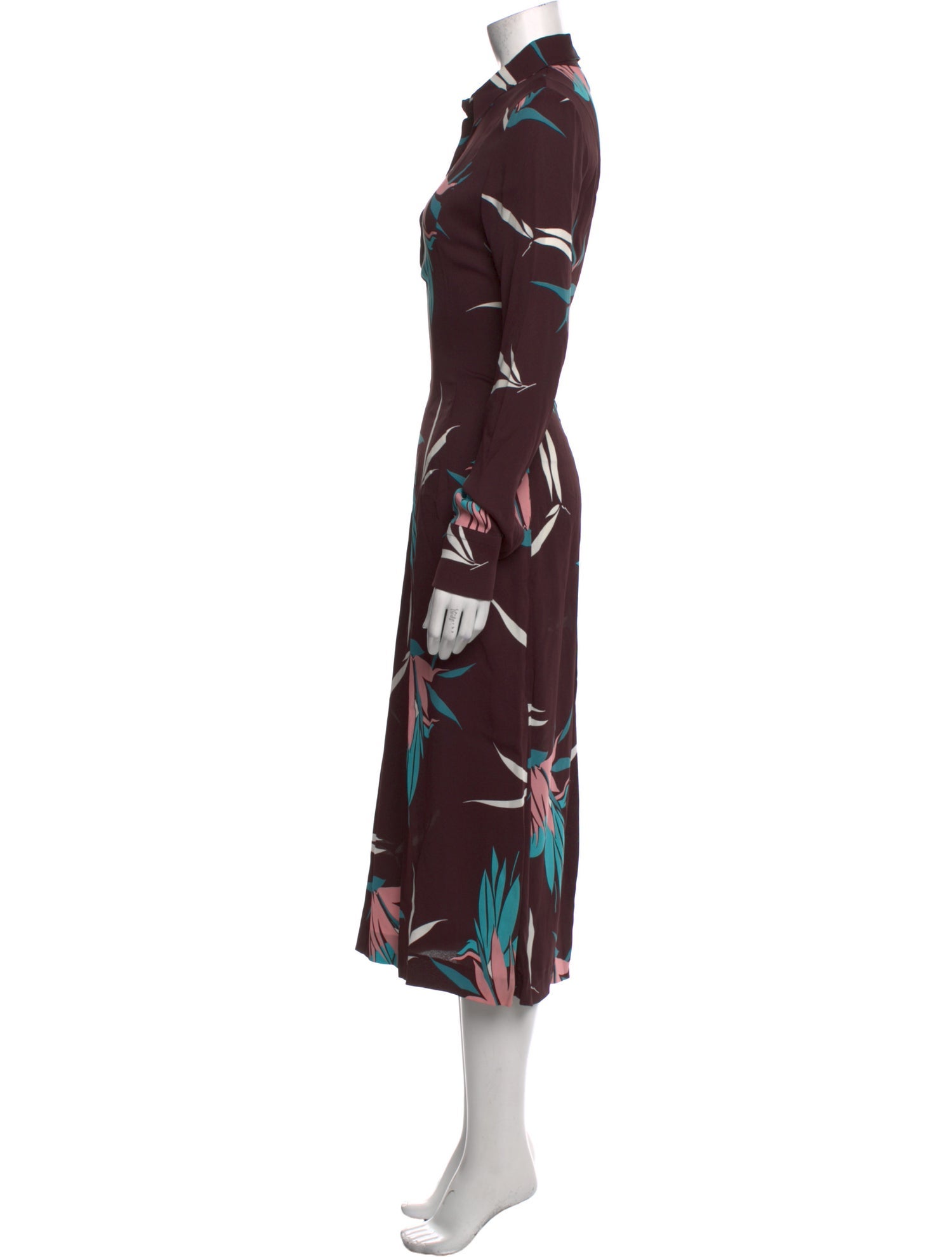 Marni Floral Print Long Dress
