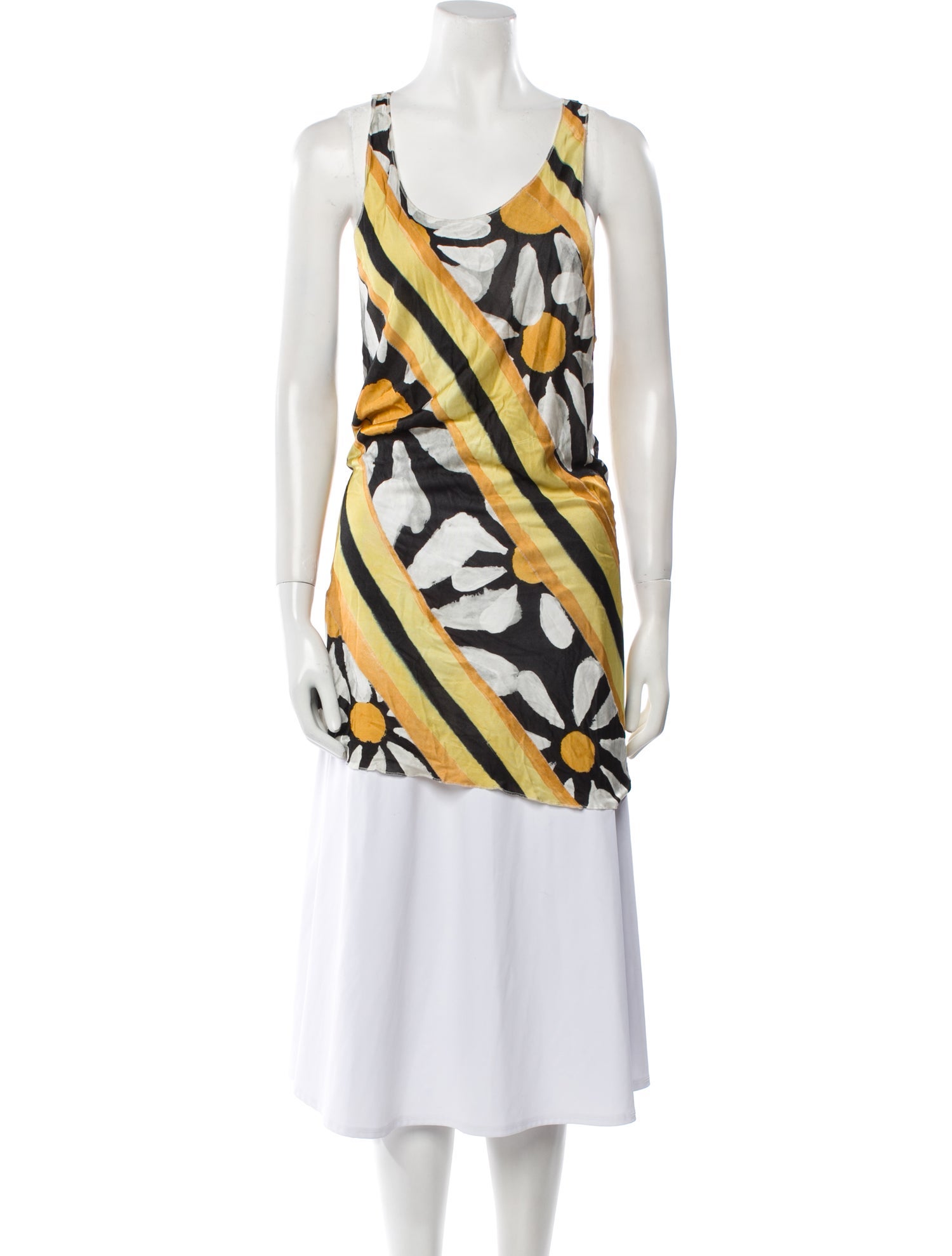 Marni Printed Cowl Neck Tunic
