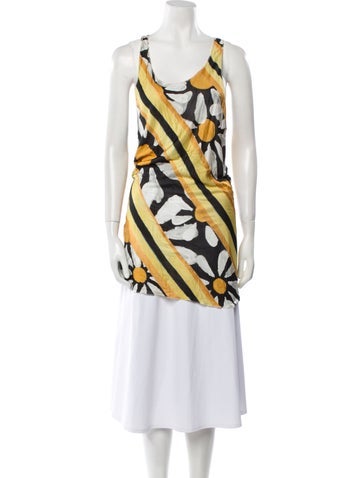 Marni Tops Printed Cowl Neck Tunic XS
