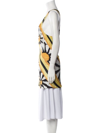 Marni Printed Cowl Neck Tunic