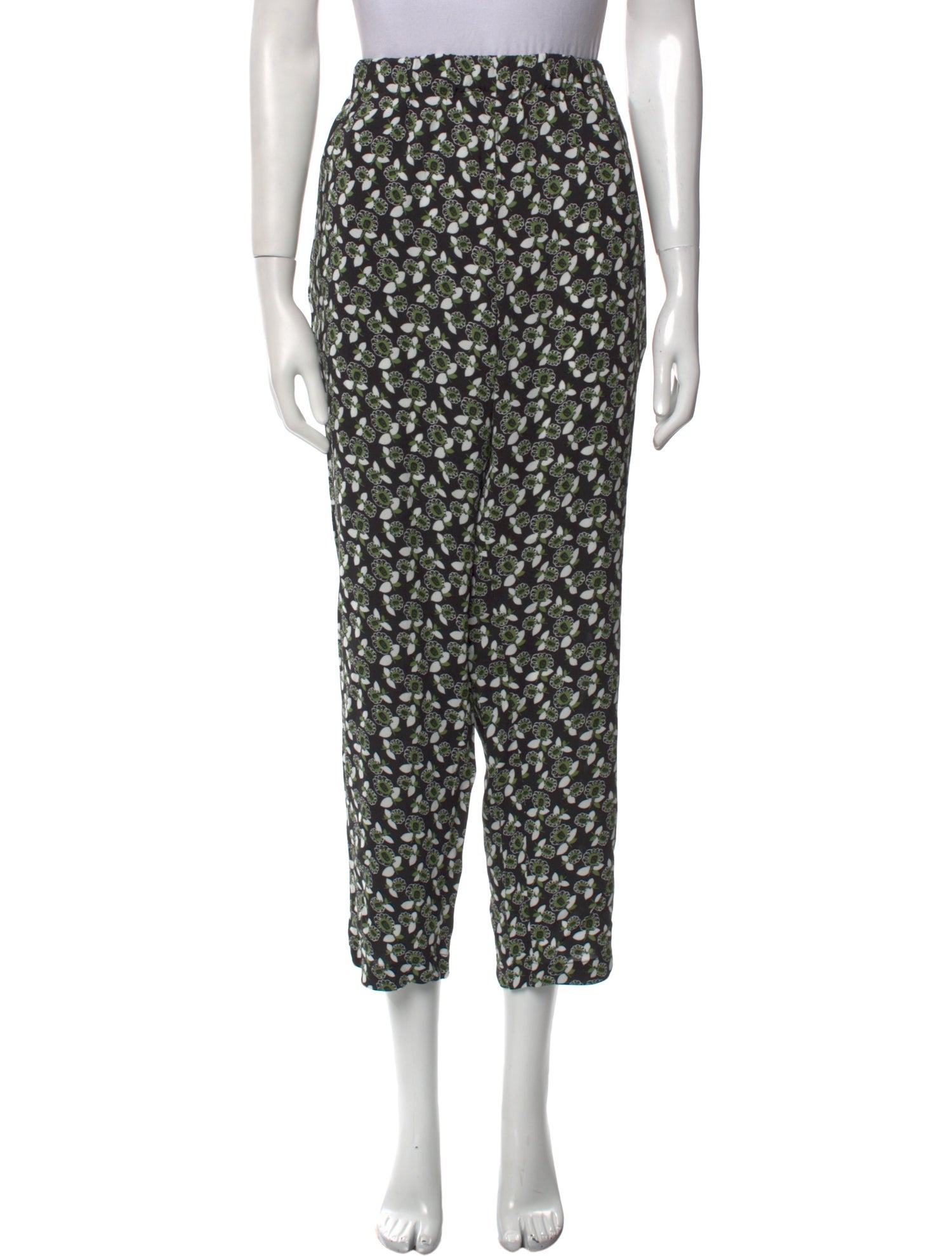 Marni Floral Print Straight Leg Pants